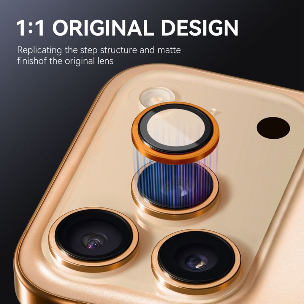 NORTHJO iPhone 17 Pro Max / 17 Pro Lens protector 9H - Orange