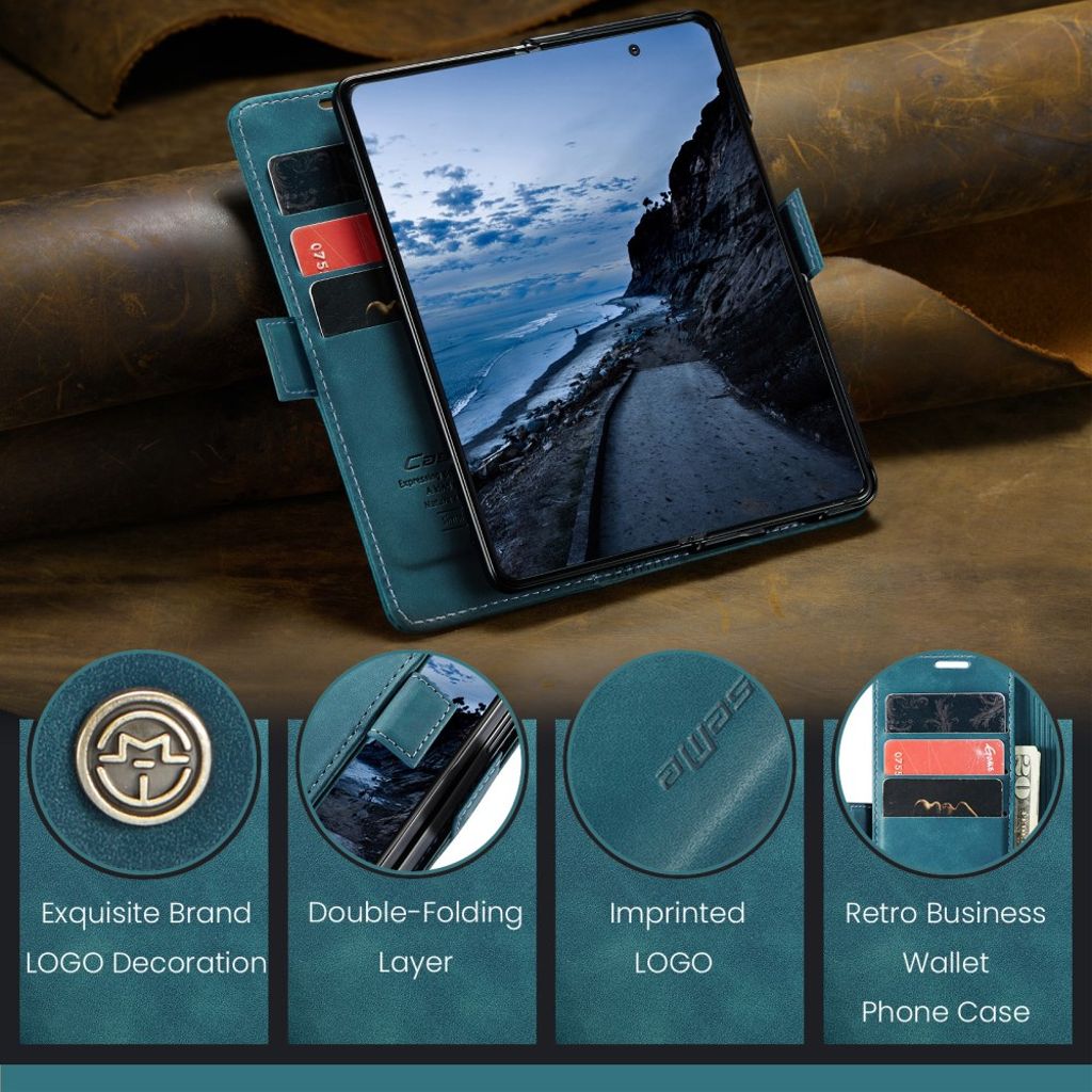 CASEME Samsung Galaxy Z Fold7 5G Plånboksfodral - Blå