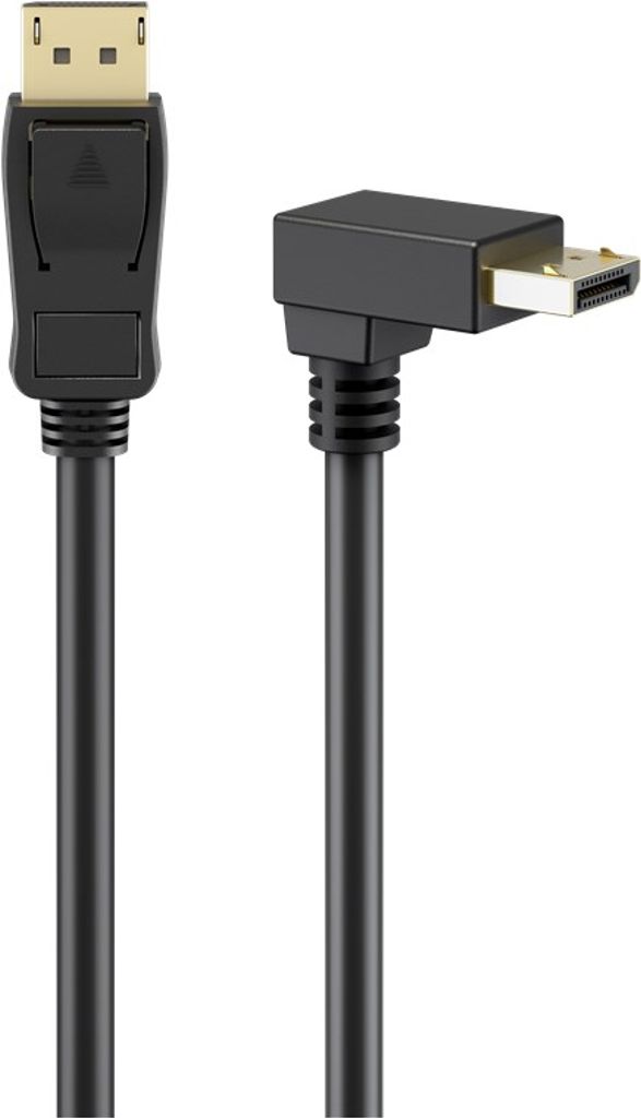Goobay DisplayPort-kabel vinklet op/ned, 54 Gbit/s, 5m