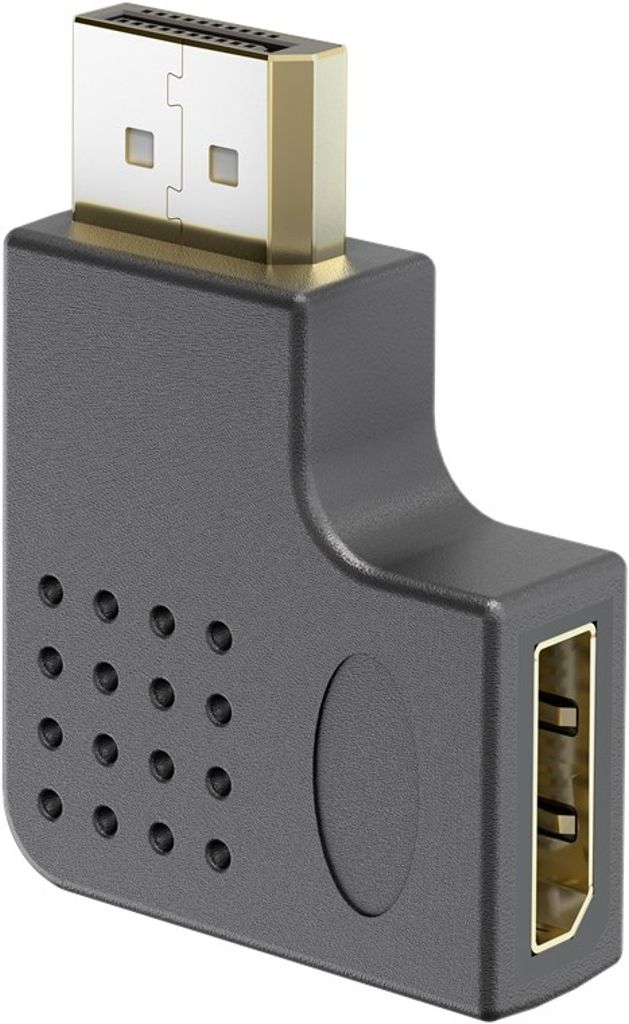 Goobay DisplayPort 90° højrevinklet adapter