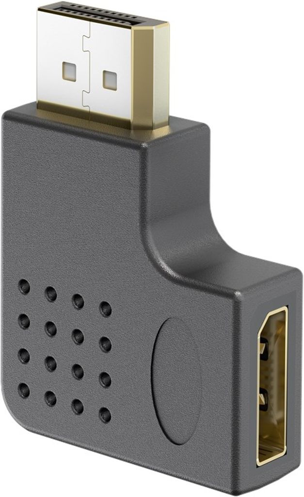 Goobay DisplayPort 90° venstrevinklet adapter