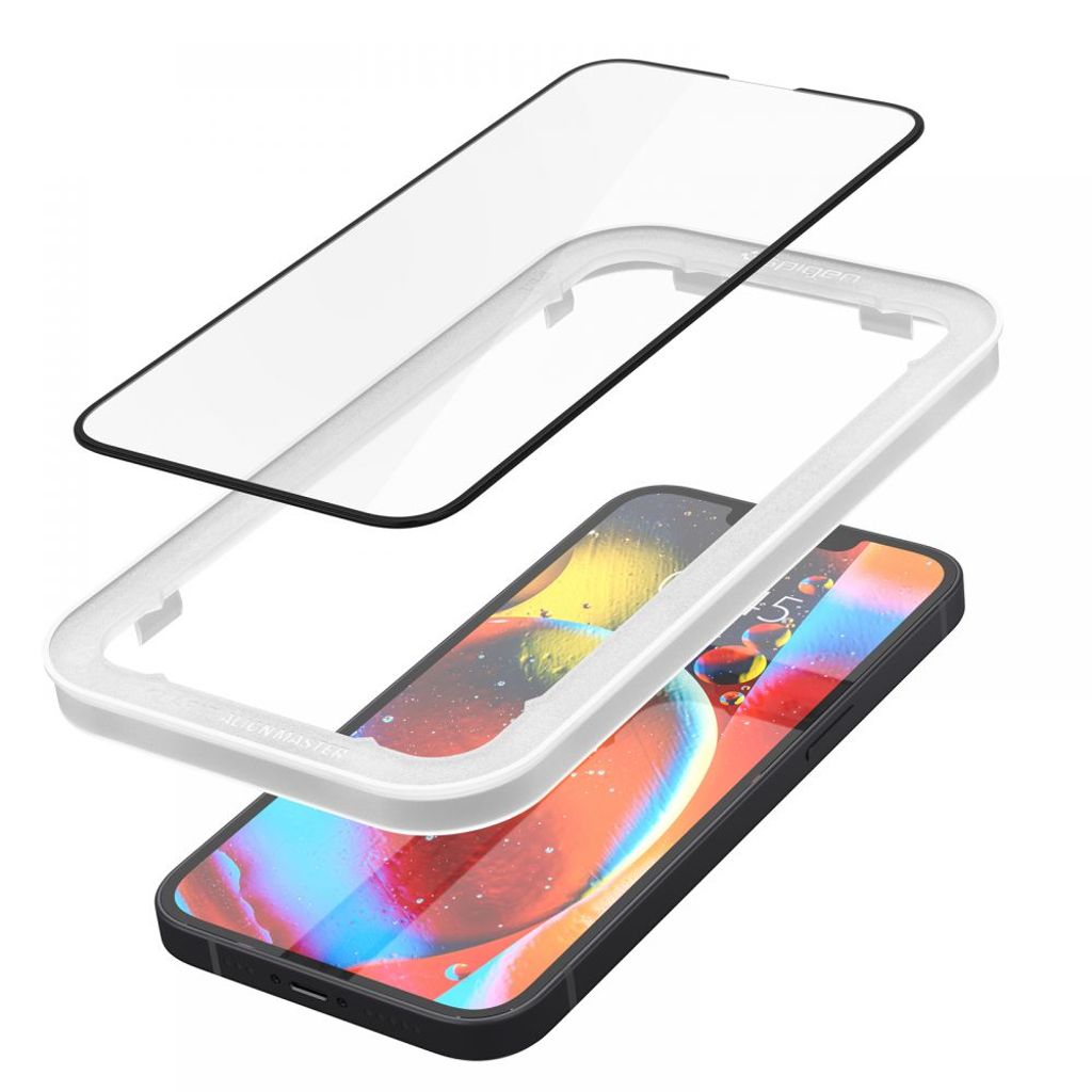 Spigen ALM Glass FC Tempered Glass 2-pack Skjermbeskytter til iPhone 13/13 Pro/14/16e