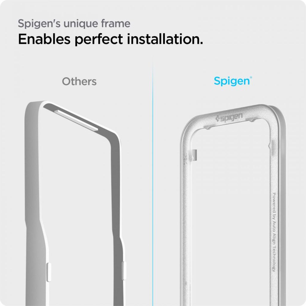 Spigen ALM Glass FC Tempered Glass 2-pack Skjermbeskytter til iPhone 13/13 Pro/14/16e