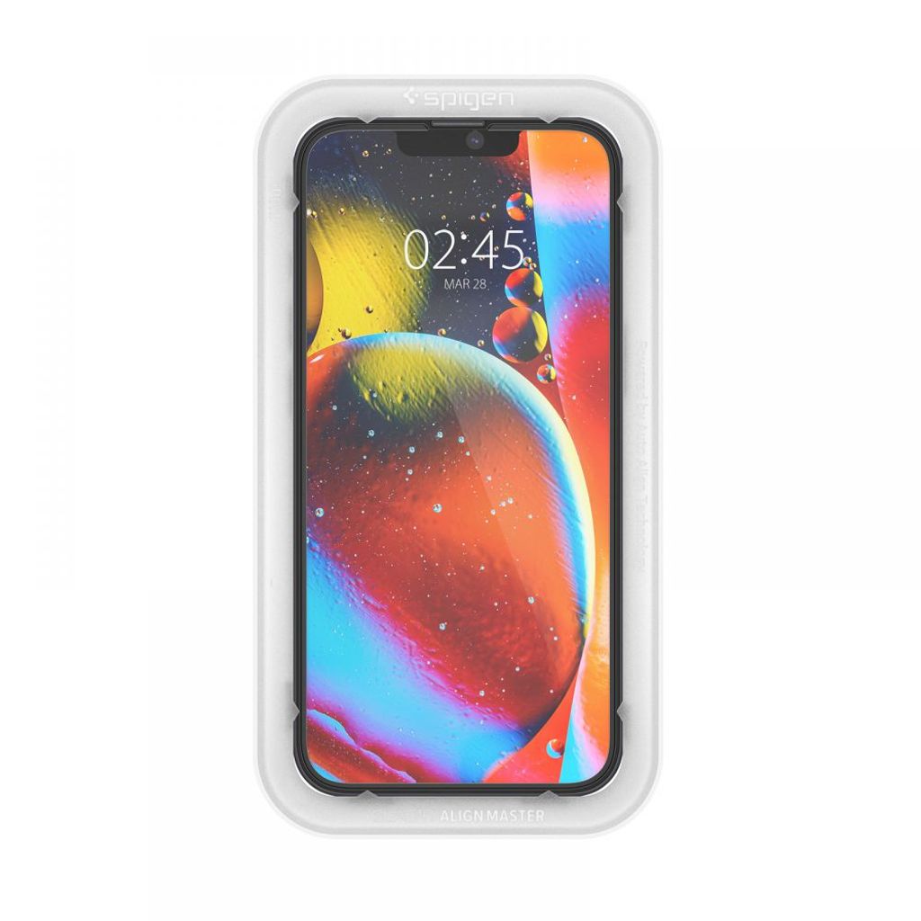 Spigen ALM Glass FC Tempered Glass 2-pack Skjermbeskytter til iPhone 13/13 Pro/14/16e