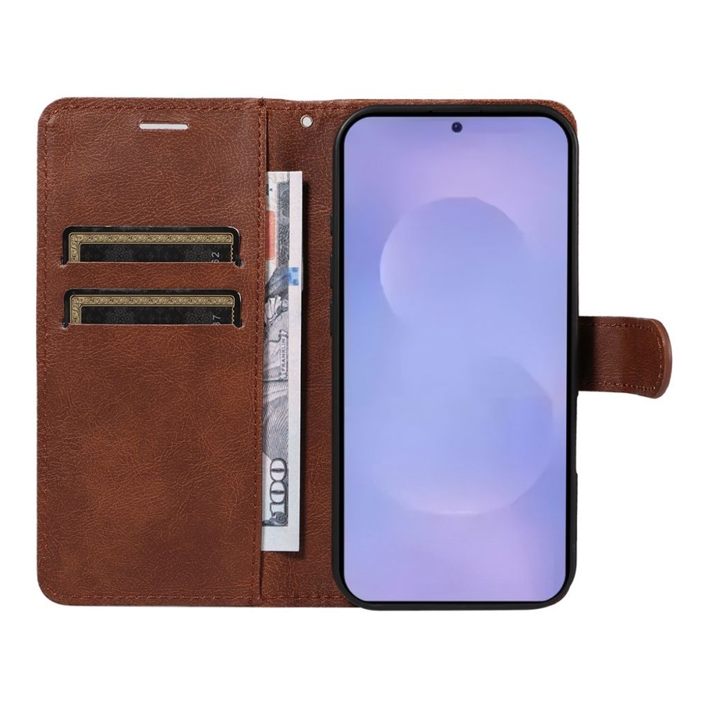 Samsung Galaxy S26 / S26 Pro Etui med Bærestrop - Brun