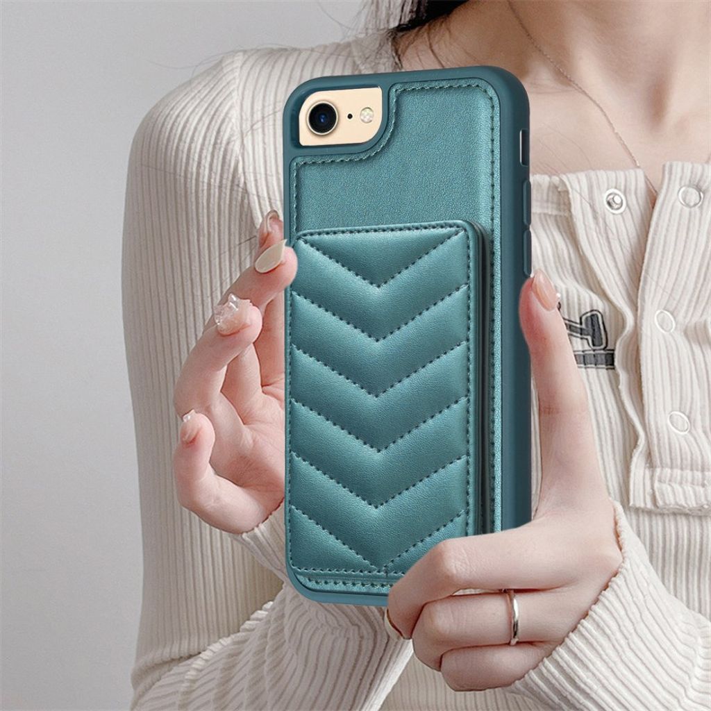 iPhone 6/6s/7/8/SE 2020/2022 Deksel med Stativ - Grønn