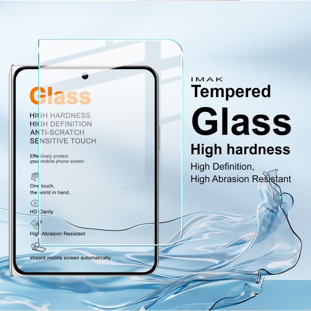 IMAK iPhone Fold -näytönsuoja karkaistusta lasista - läpinäkyvä