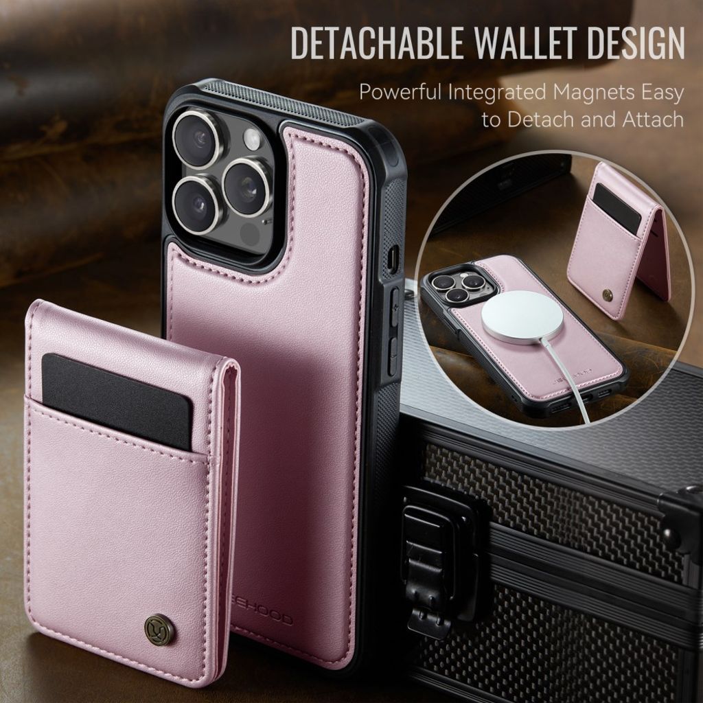 JEEHOOD iPhone 12 Pro Max Skal med MagSafe - Rosa