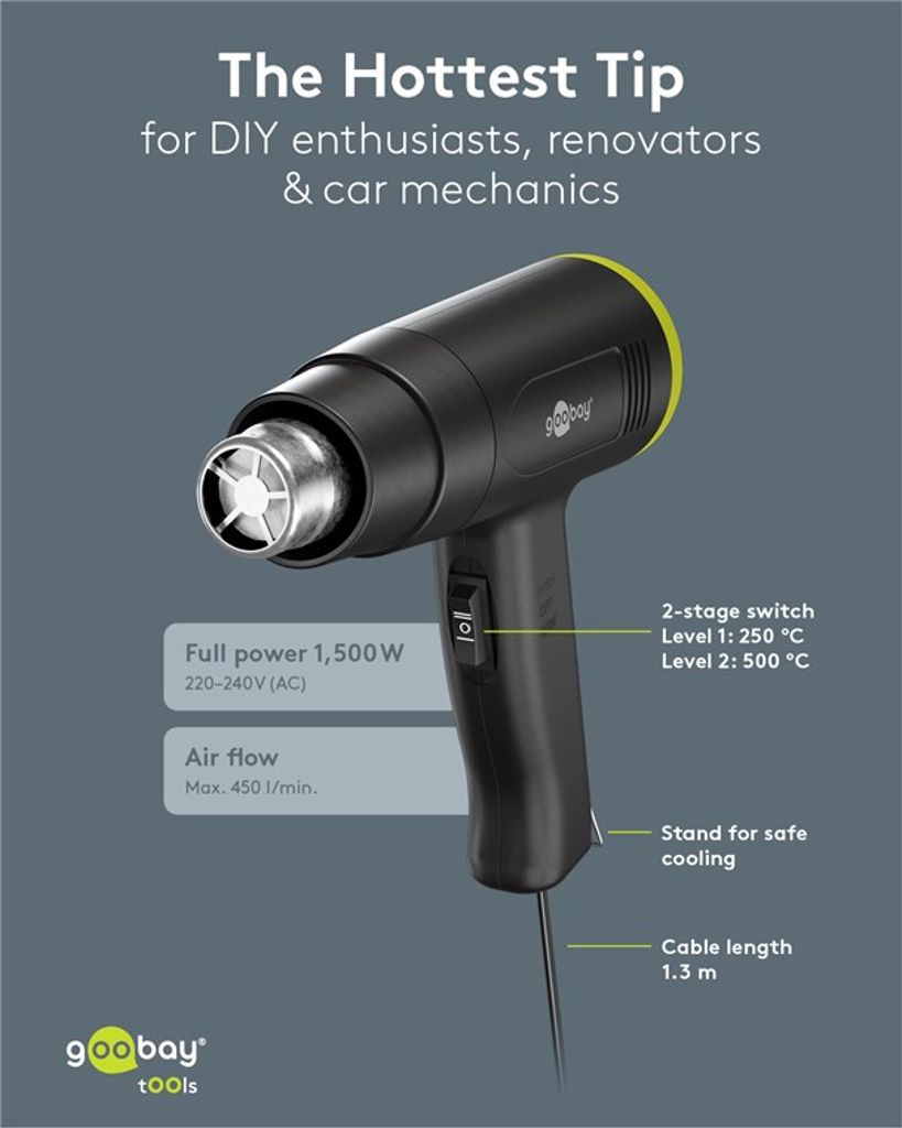 Goobay varmluftspistol 1500 W