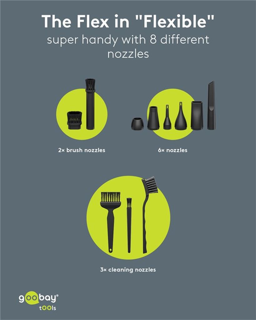 Goobay Air Duster Advanced - Svart