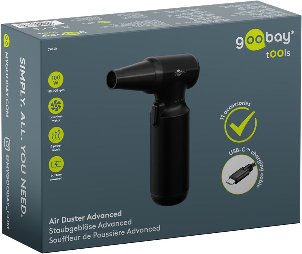 Goobay Air Duster Advanced - Svart