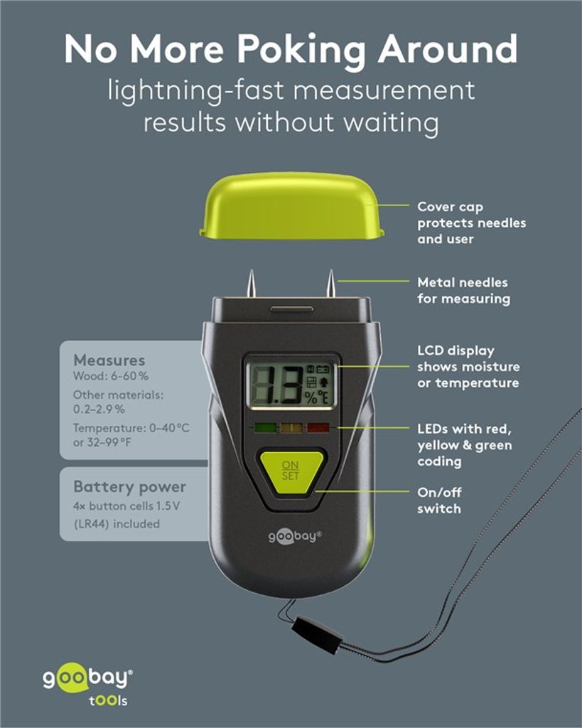 Goobay fuktighetsmåler