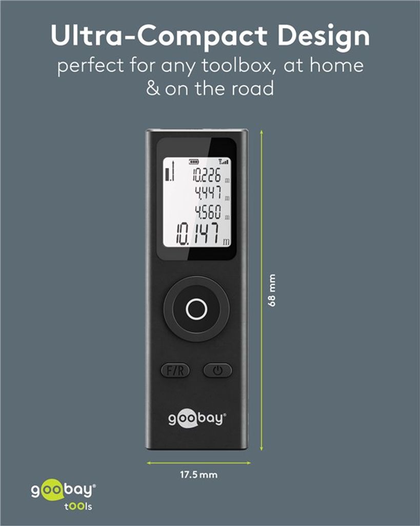 Goobay laseravstandsmåler 30 m