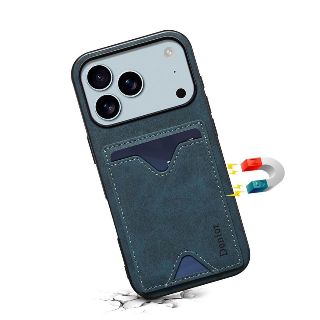 DENIOR iPhone 17 Pro Case with Stand - Blue