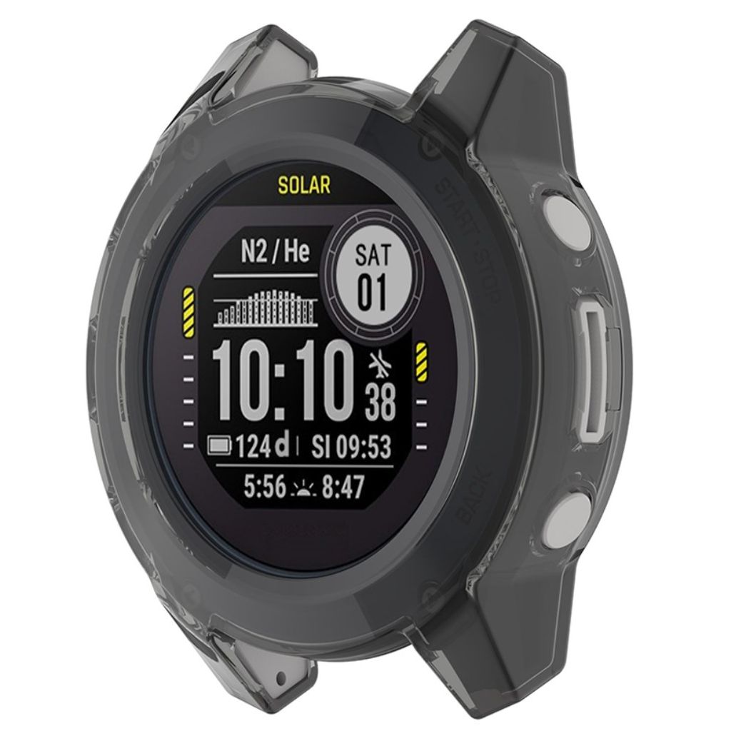 Garmin Descent G1-deksel i TPU med støtsikkert design - gjennomsiktig svart