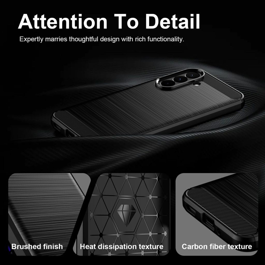 AMORUS Samsung Galaxy A27 5G Kuori Hiilikuitukuvio - Musta