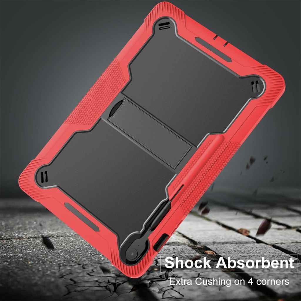 Samsung Galaxy Tab S10 FE Plus Case with Stand - Red