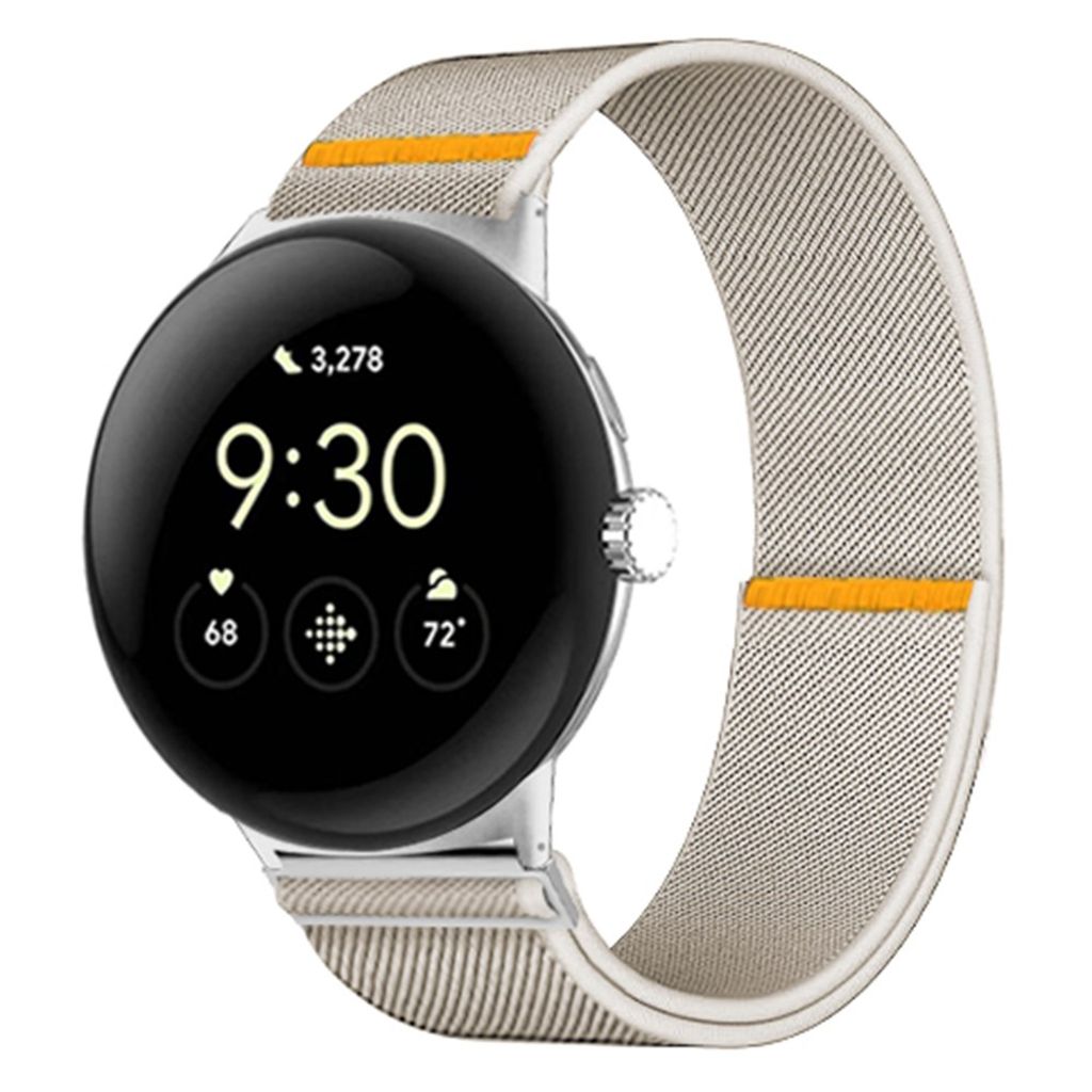 Google Pixel Watch 3 45 mm Kellonranneke, Nylon - beige