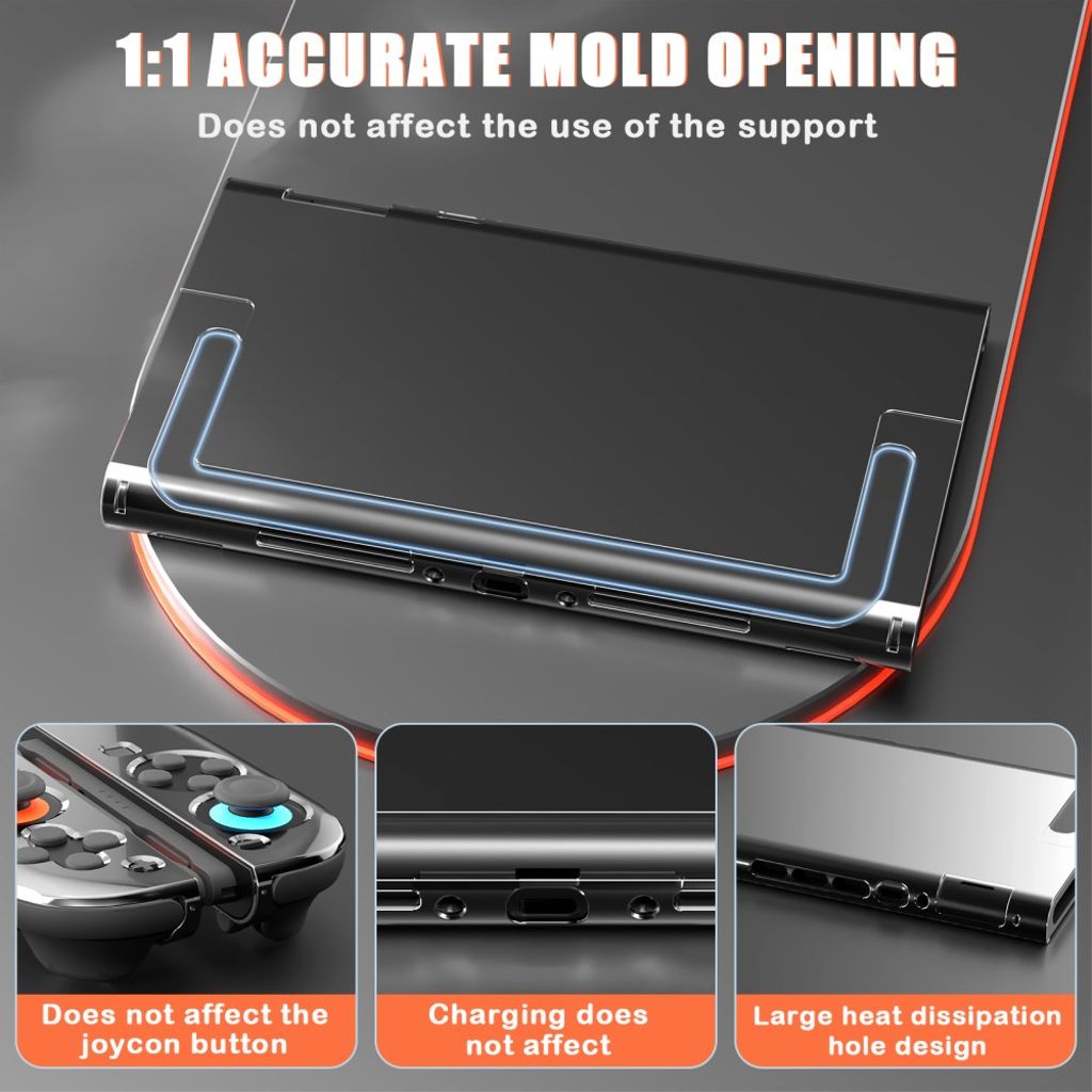 Nintendo Switch 2 Case - Transparent black