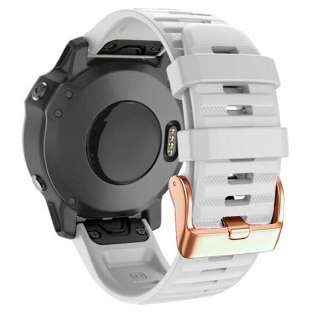 Garmin Fenix ​​7S/6S/5S/Instinct 2S etc. Silicone Watch Band - White