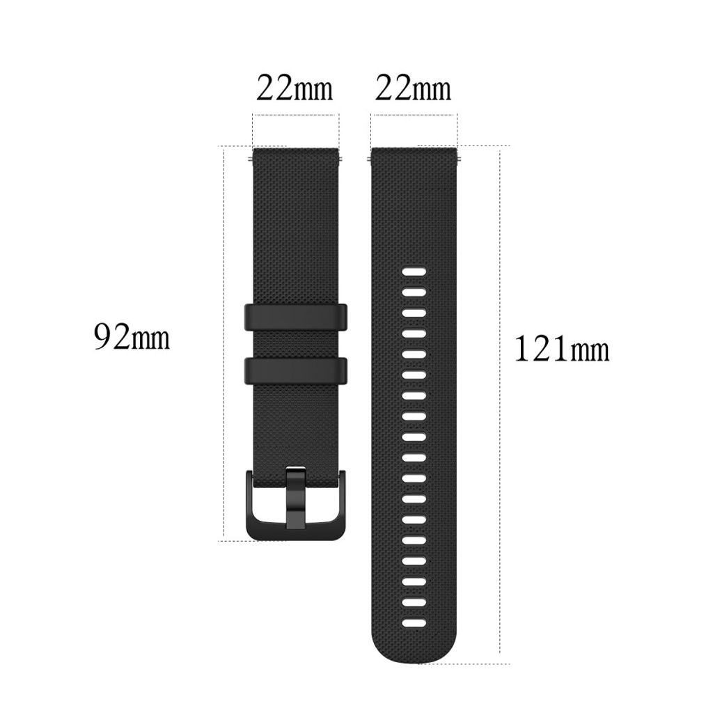 Garmin Forerunner 570/265/Venu 3/2/Vivoactive 4 Urrem - Sort