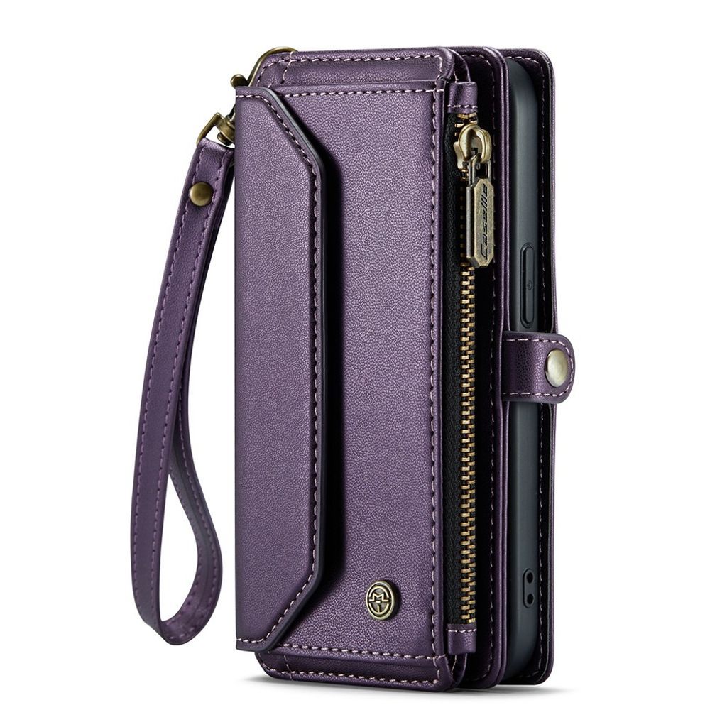 CASEME iPhone 13 mini Lompakkokotelo RFID-estävä Jalustalla – Violetti