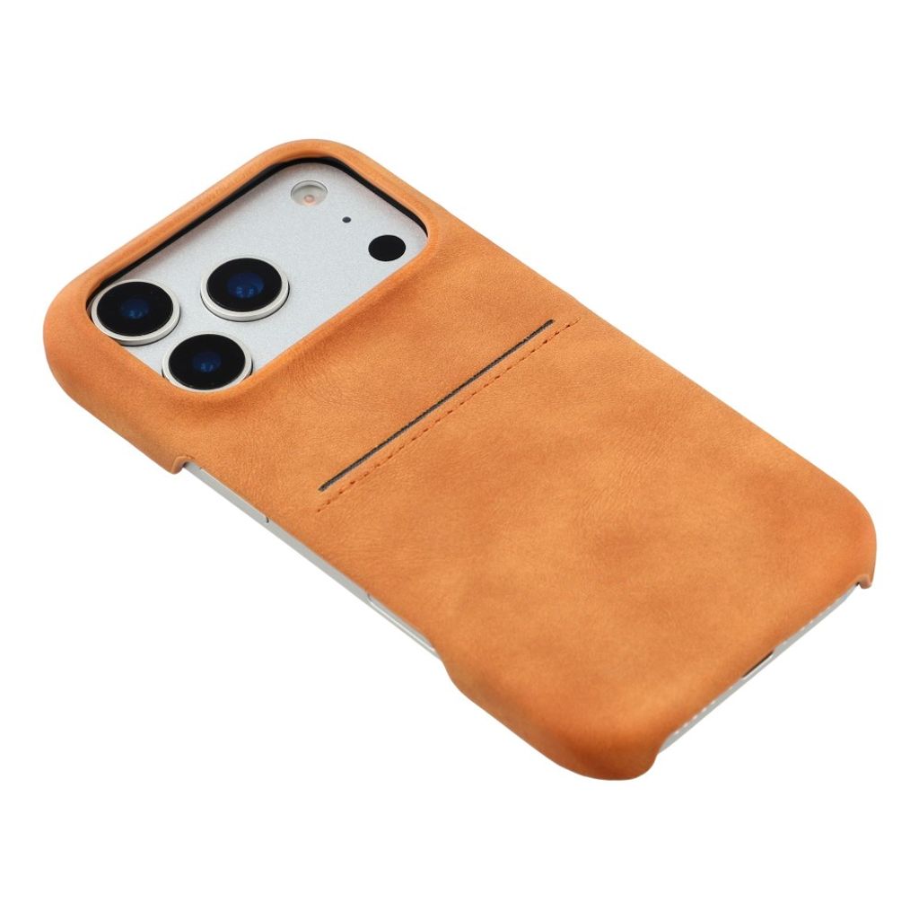 iPhone 18 Pro Max/17 Pro Max cover med kortholder - gul