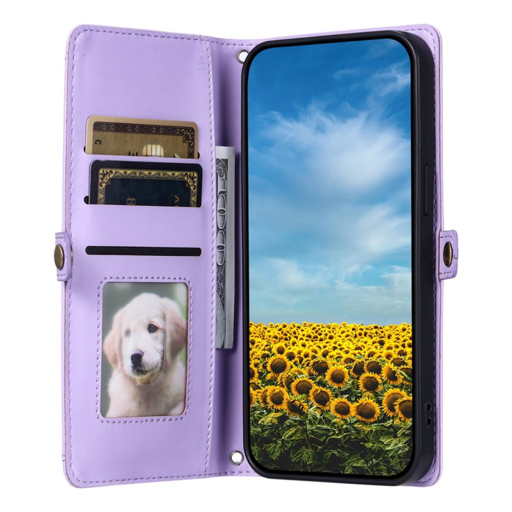 Sony Xperia 1 VII Fodral med Bärrem - Lila