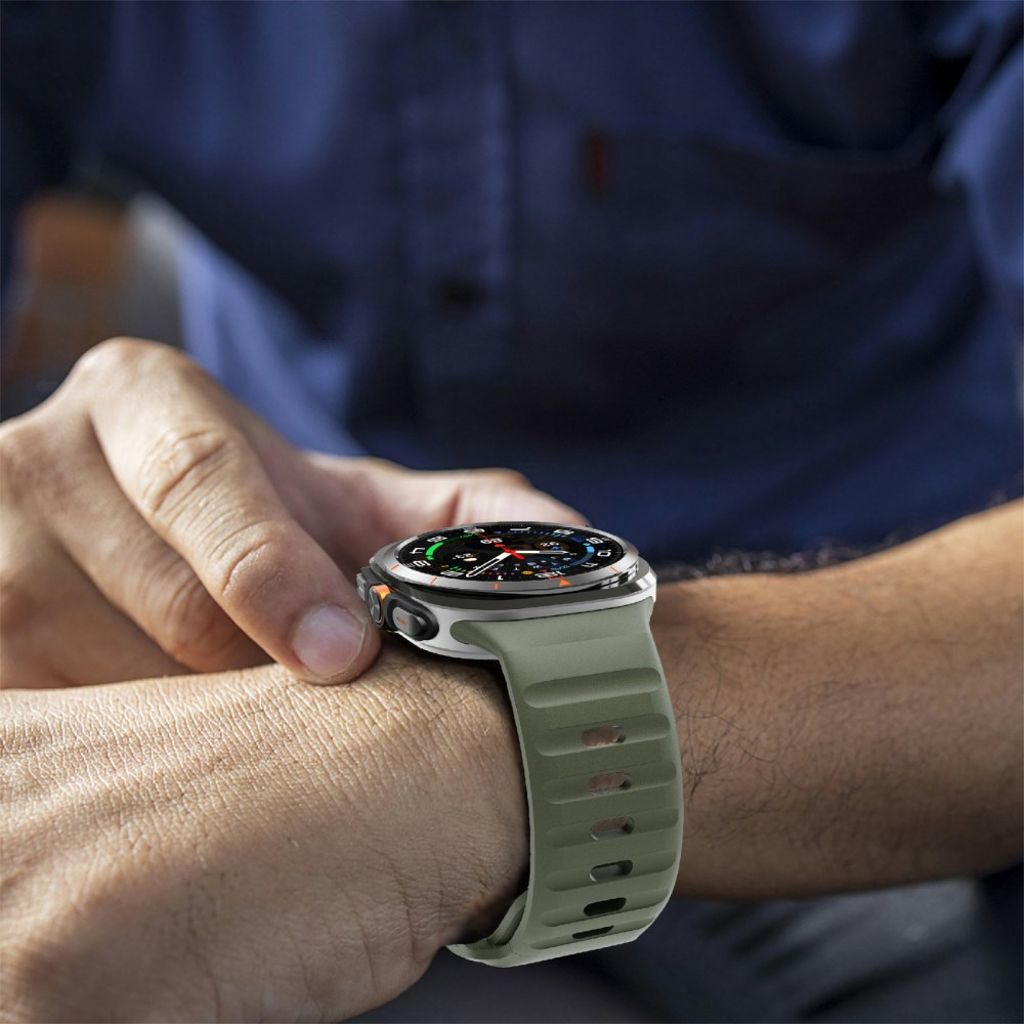 Samsung Galaxy Watch Ultra 47mm Urrem Silikone – Grøn