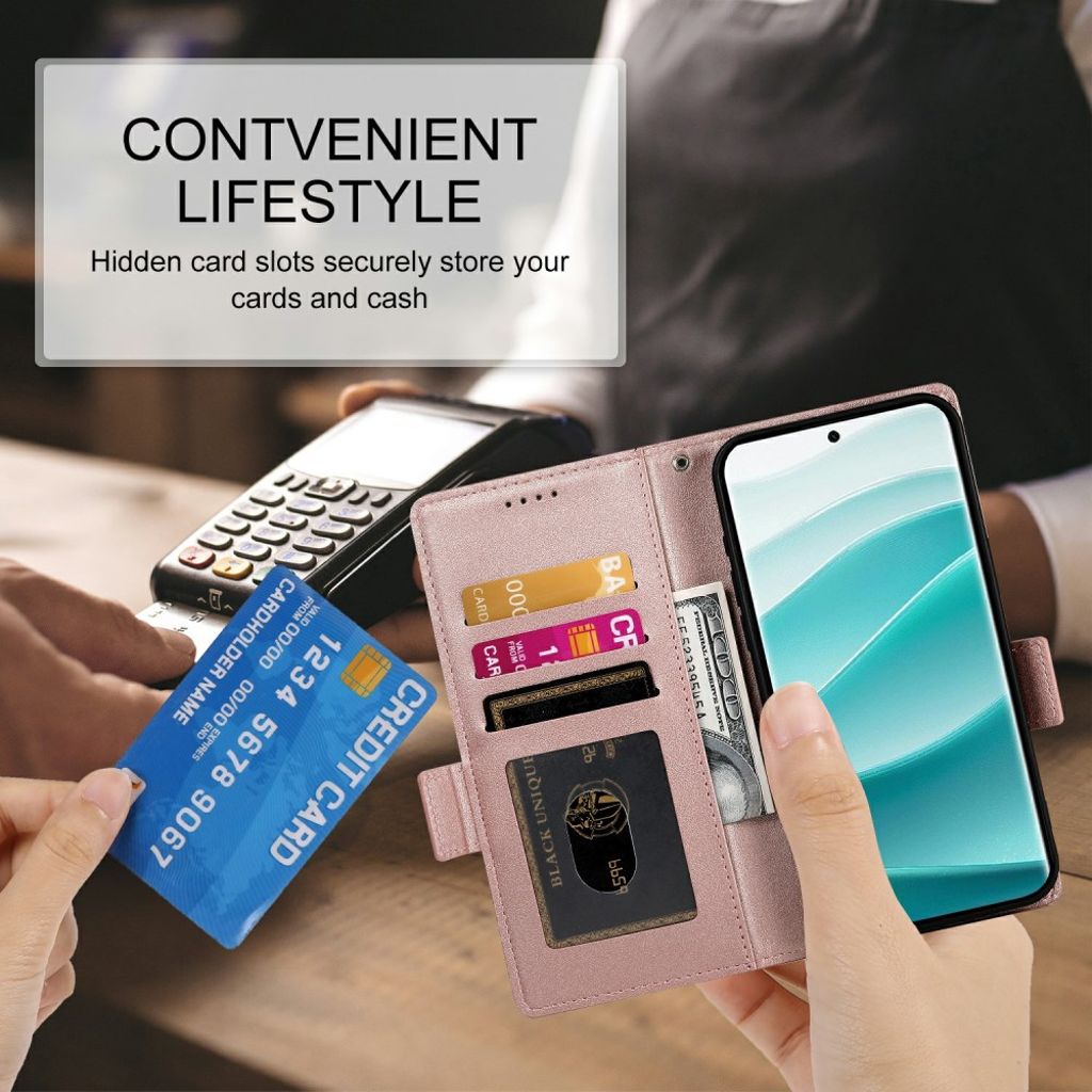 Xiaomi Redmi Note 15 ProPlus 5G Wallet cover - Rose Gold