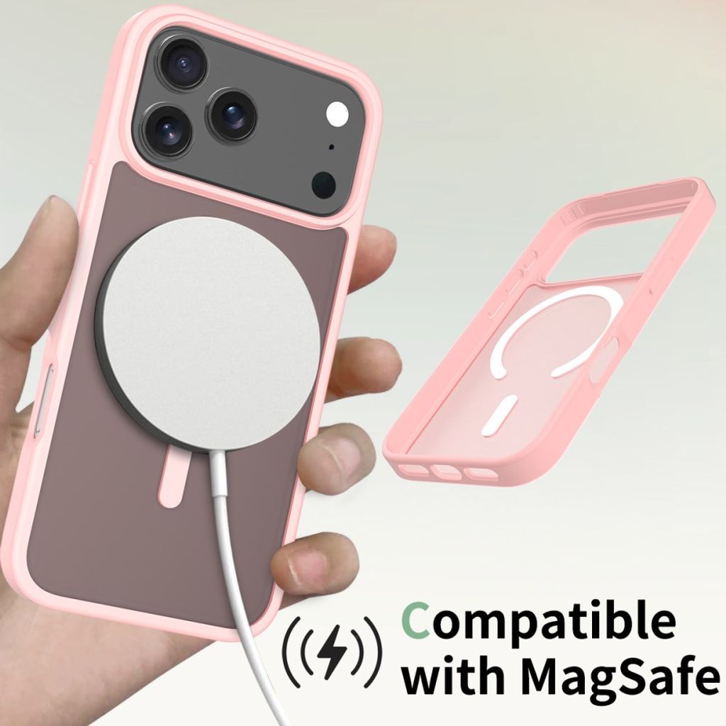 iPhone 18 Pro Max/17 Pro Max cover MagSafe-kompatibelt - Pink