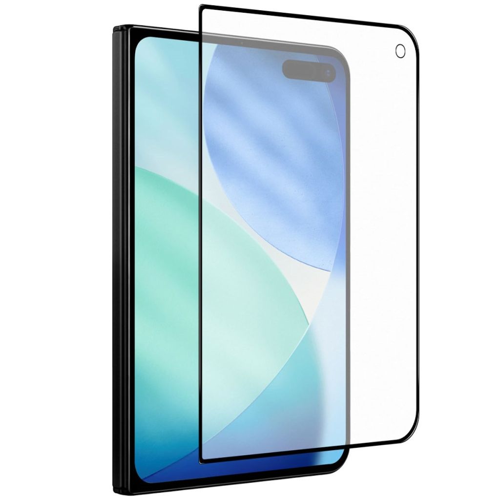iPhone Fold -näytönsuoja matta karkaistusta lasista - musta
