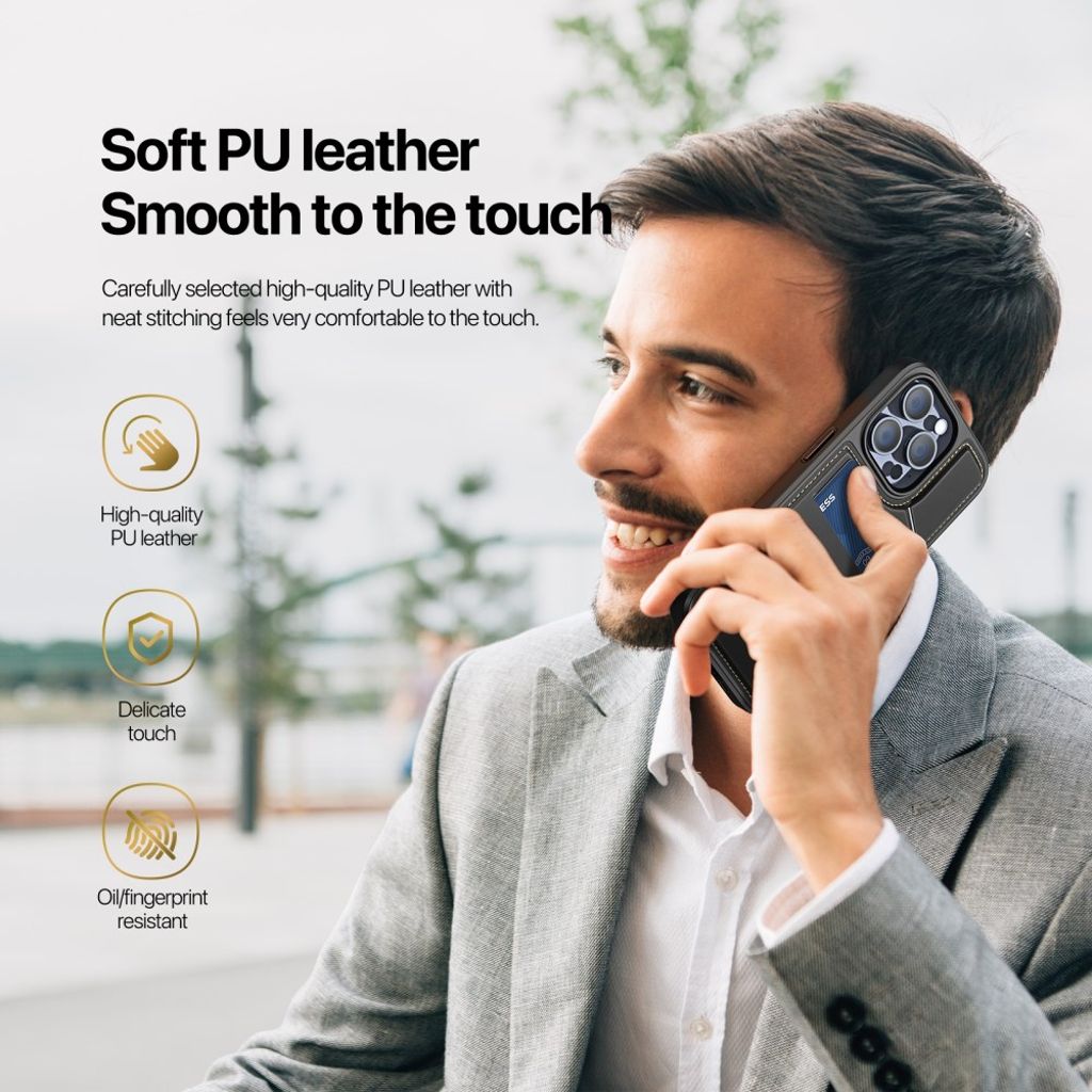 DUX DUCIS iPhone 14 Pro Max Magnetic Wallet Case - Black