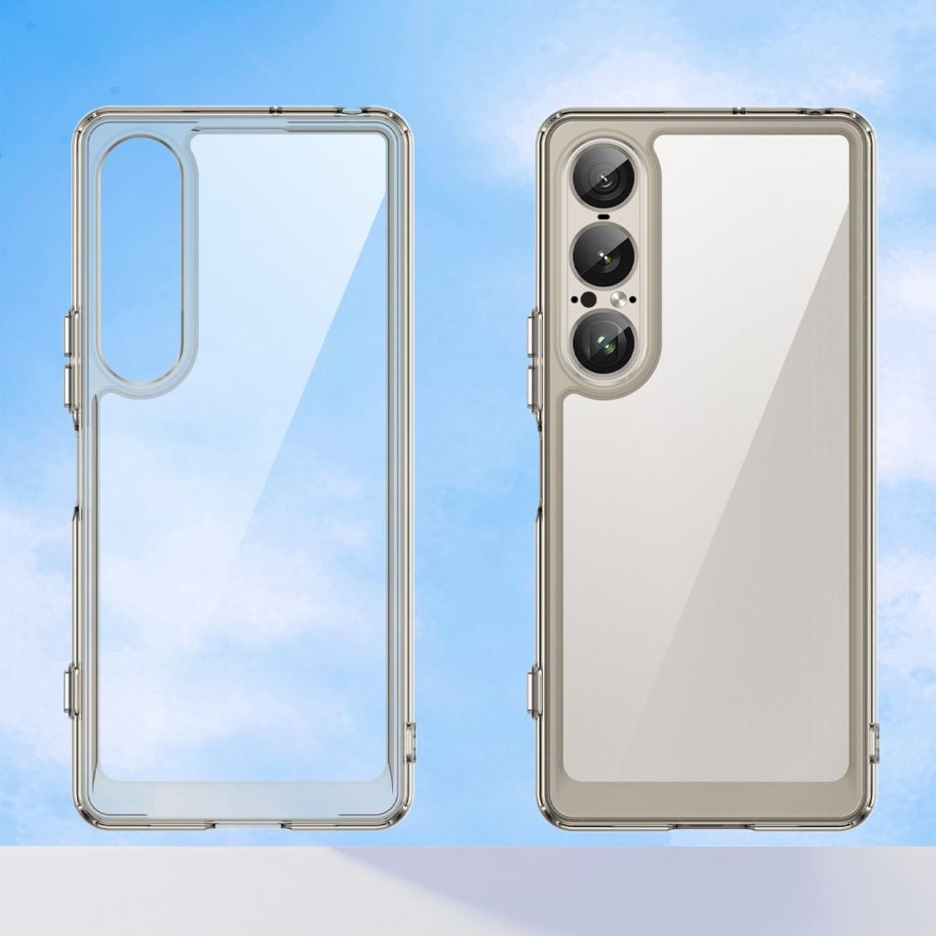 Sony Xperia 1 VII Akryl Skal - Transparent Grå