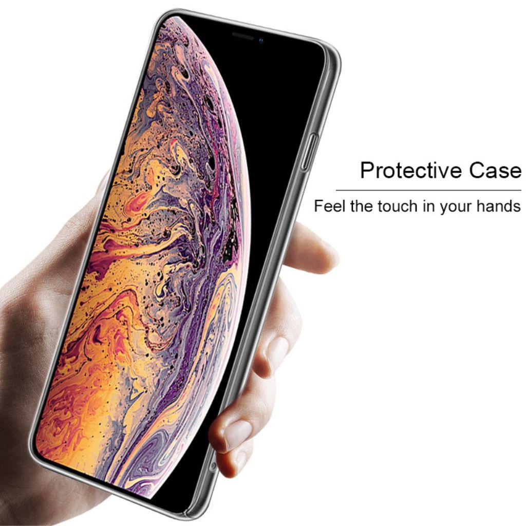 IMAK iPhone XS Max Cover med Skærmbeskyttelse – Gennemsigtig