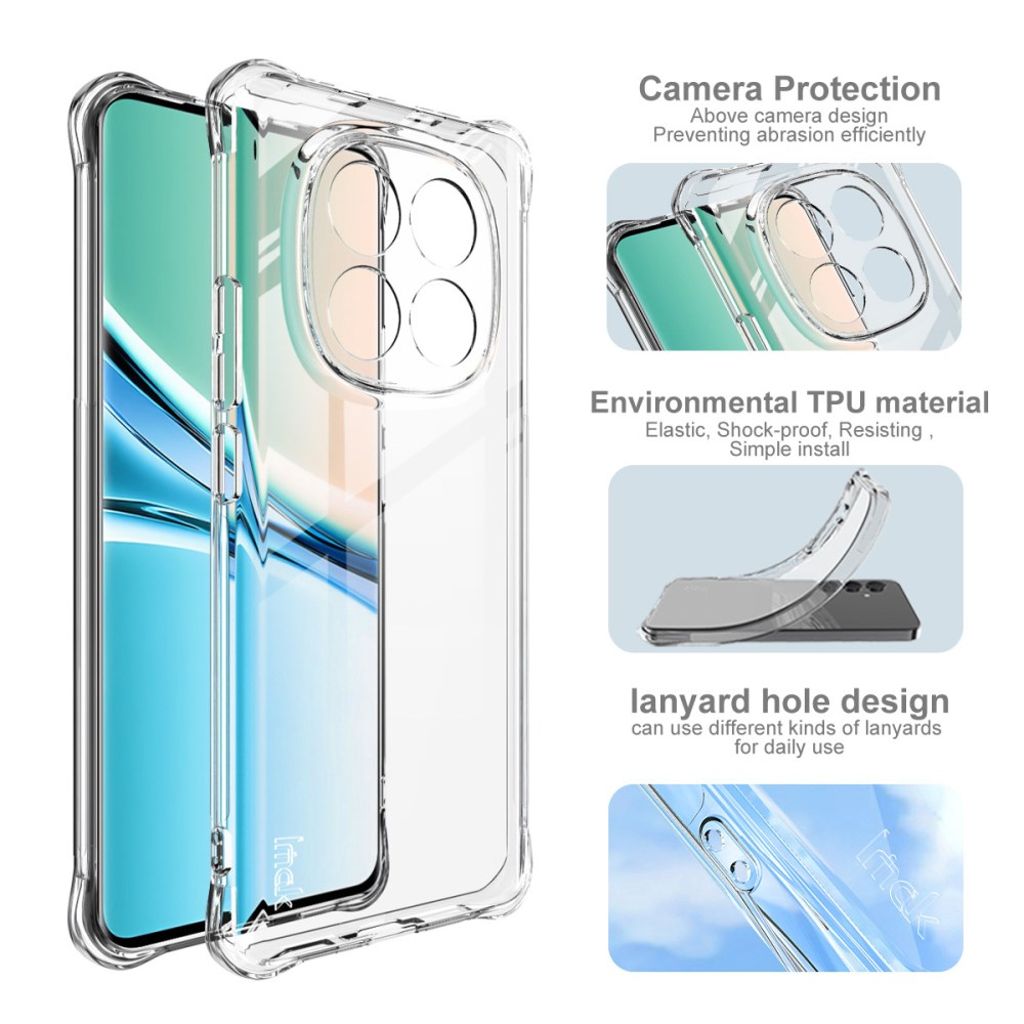 IMAK Xiaomi Poco M8 5G/Redmi Note 15 TPU Skal Stötsäker - Transparent