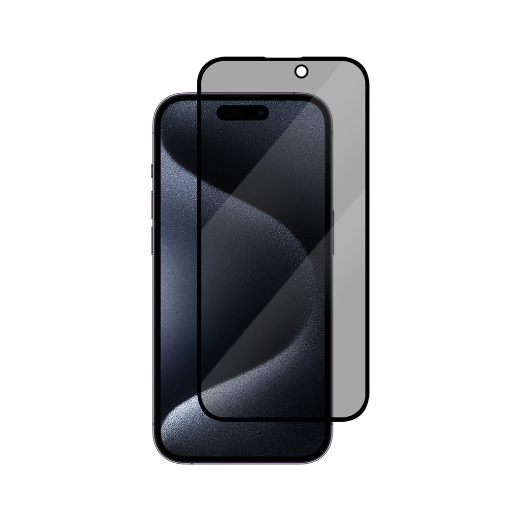 SiGN Skjermbeskytter iPhone 15 Pro – EZ Apply med støvfri applikator, 2-paking