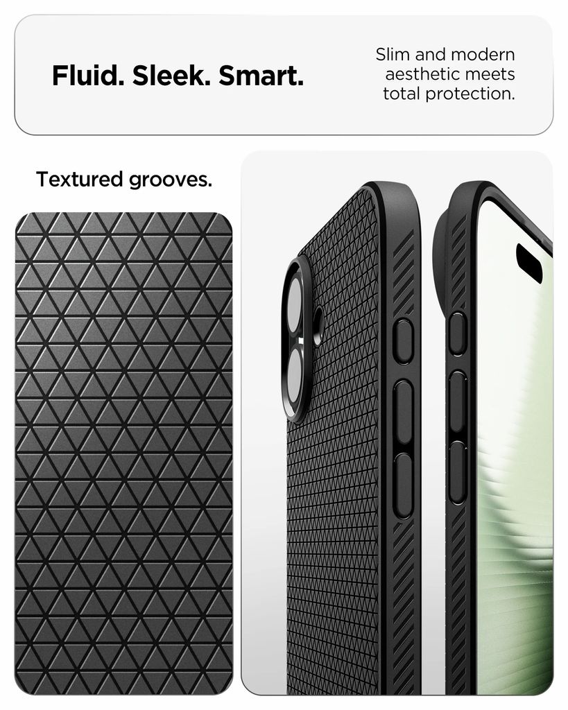Spigen iPhone 17 Pro Liquid Air Case - Matte Black
