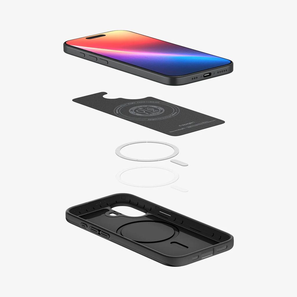 Spigen iPhone 17 Thin Fit MagFit Deksel - Svart