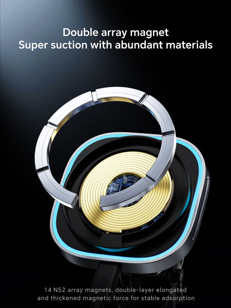SiGN Magnetisk Bilhållare Trådlös laddare Luftventil 15W