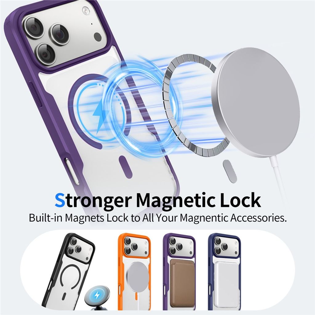 iPhone 18 Pro Max/17 Pro Max MagSafe Skal - Lila