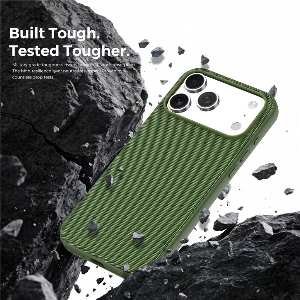 iPhone 18 Pro MagSafe Cover med Tech Fabric - Grøn