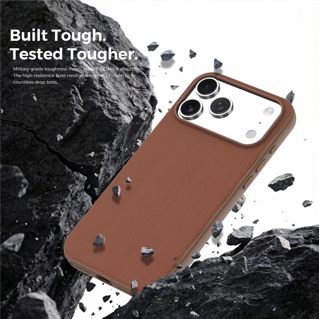 iPhone 18 Pro MagSafe Cover med Tech Fabric - Brun