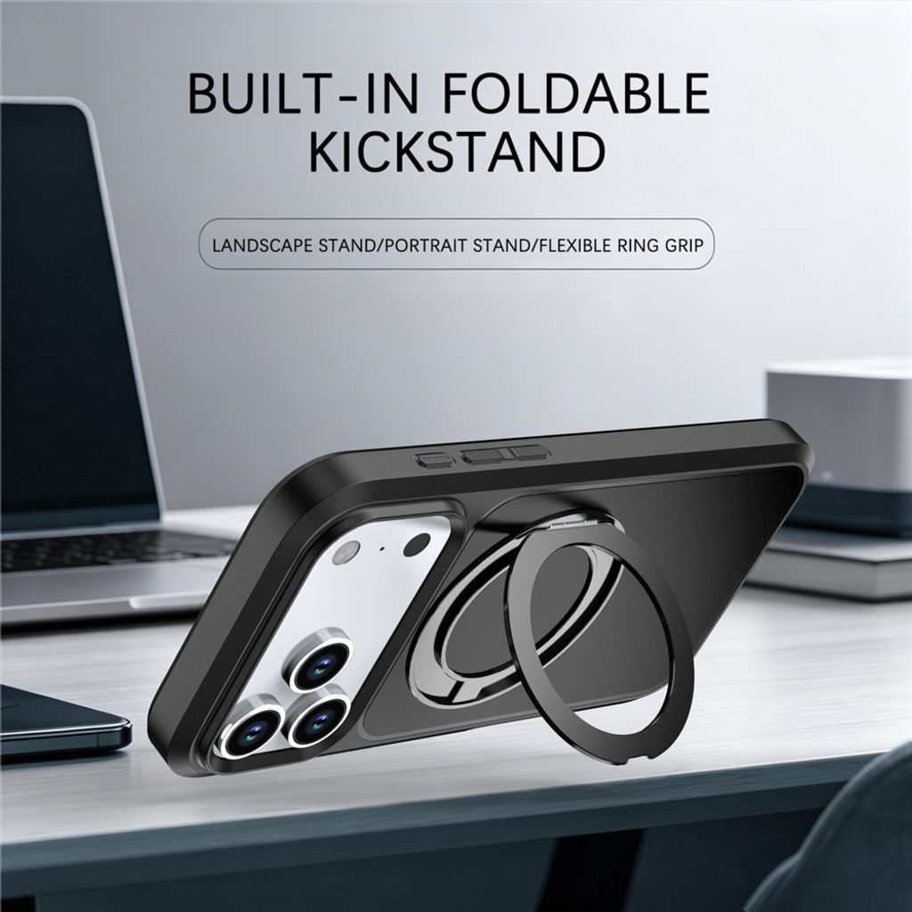 iPhone 18 Pro/17 Pro MagSafe Cover med ringstøtte - Blå