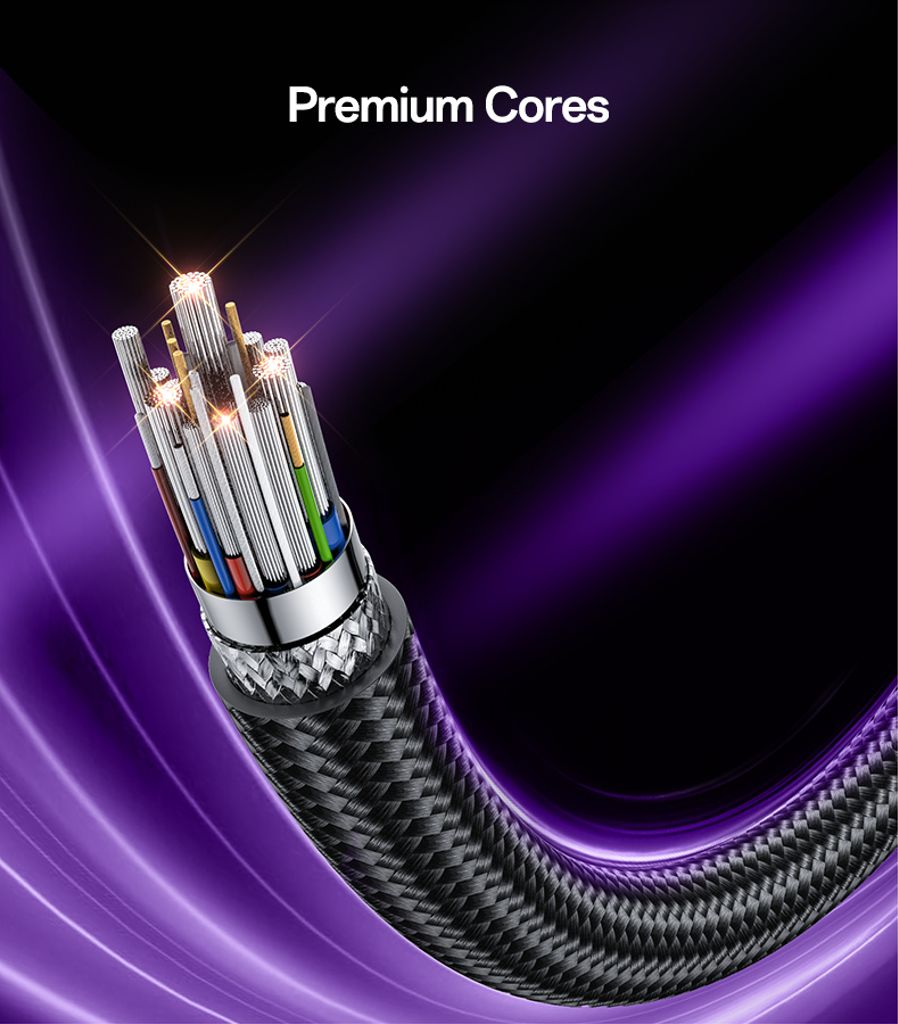 YESIDO CA211 Thunderbolt 5 USB-C til USB-C kabel 240W, 1m – Sort