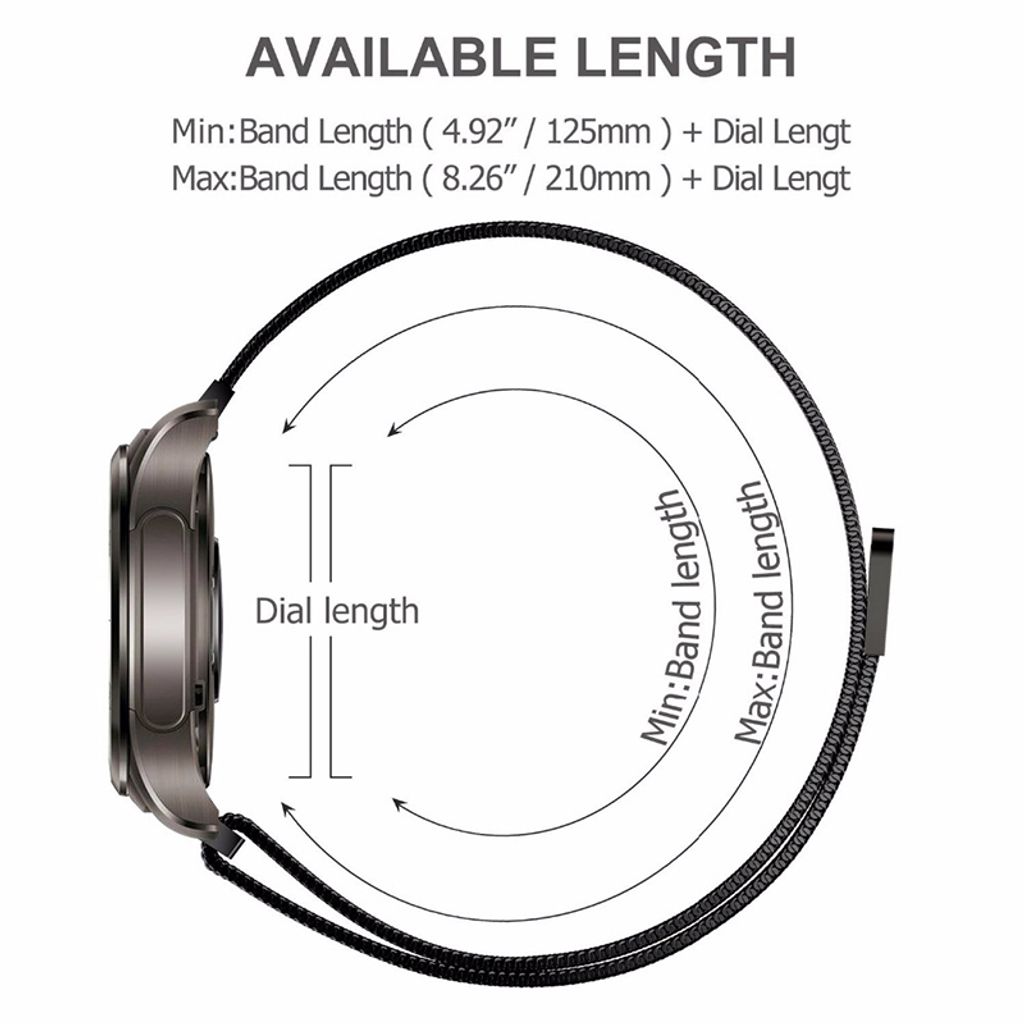 Garmin Vivoactive 4s/Vivomove 3S etc. Milanese klokkerem – gull