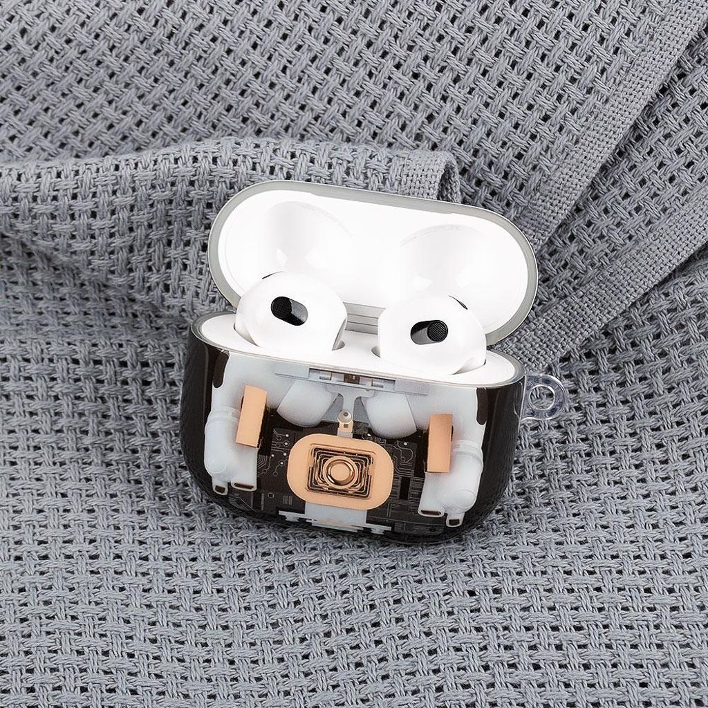 Skyddsfodral med mekanisk design för AirPods Pro 3 – Transparent