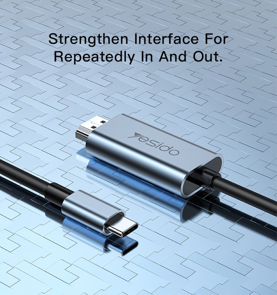 YESIDO HM10 USB-C - HDMI -kaapeli 4K 60Hz, 2m