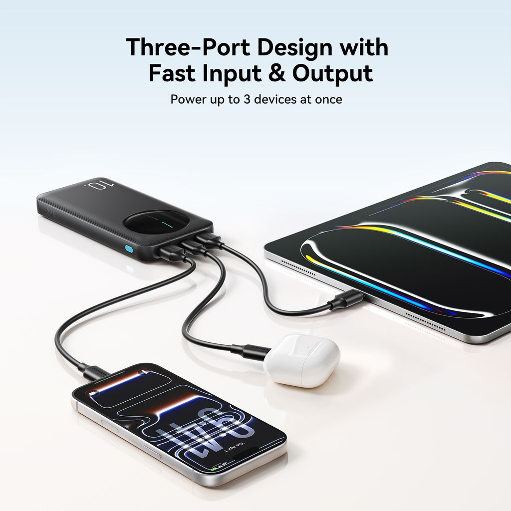 Joyroom JR-PBF12 Pro 22.5W Snabbladdande Powerbank 10000mAh – svart