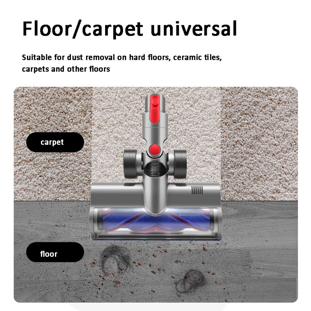 Vloerborstel met klitvrije, direct aangedreven rolborstel voor Dyson V10 Slim / V12